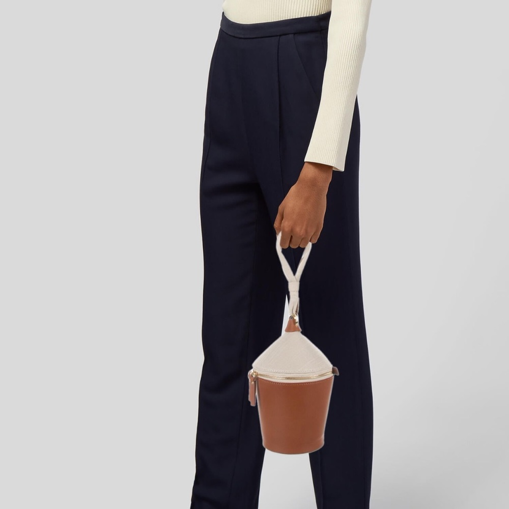 NWT Staud minnow leather bag in brown